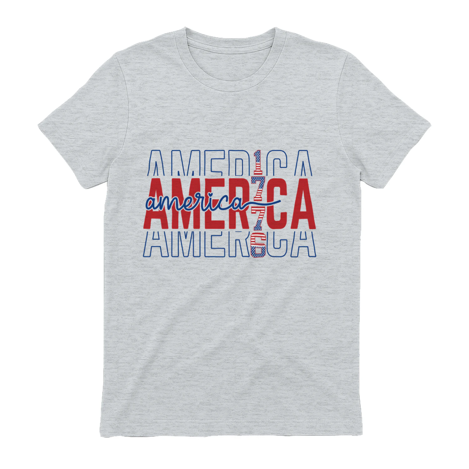 America 1776 Red White and Blue Patriotic Design