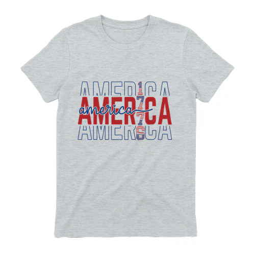 America 1776 Patriotic Typography