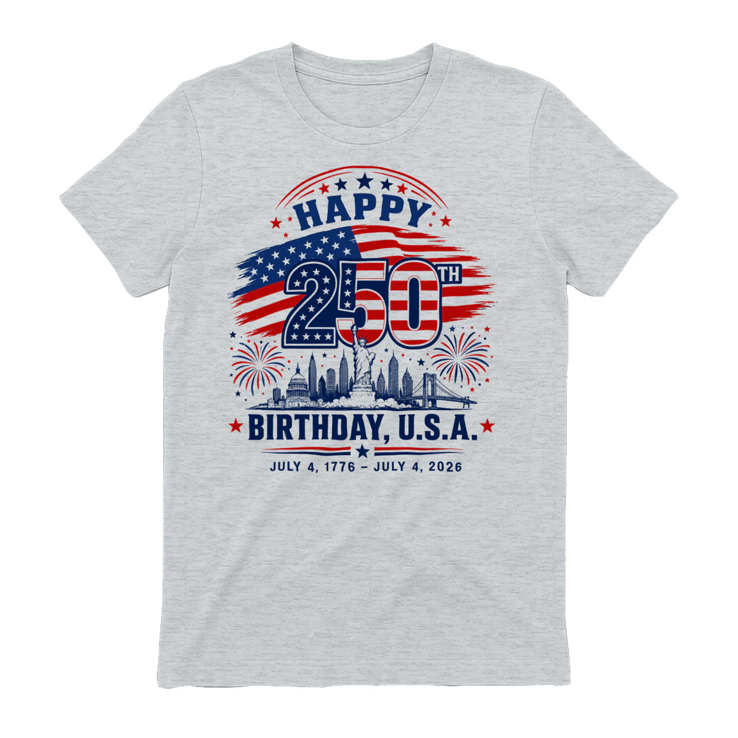 Happy 250th Birthday USA Patriotic Anniversary