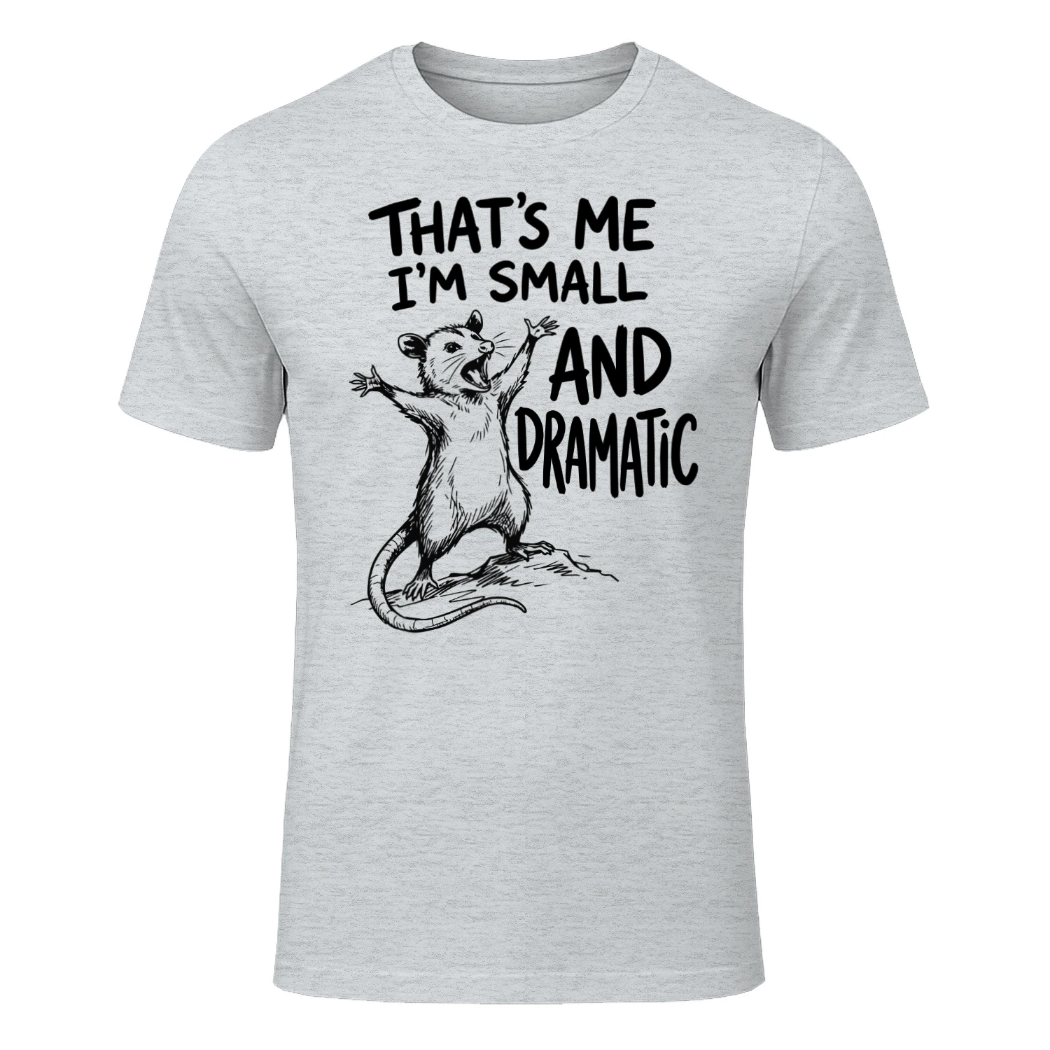 Dramatic Opossum Vintage Funny Animal Illustration