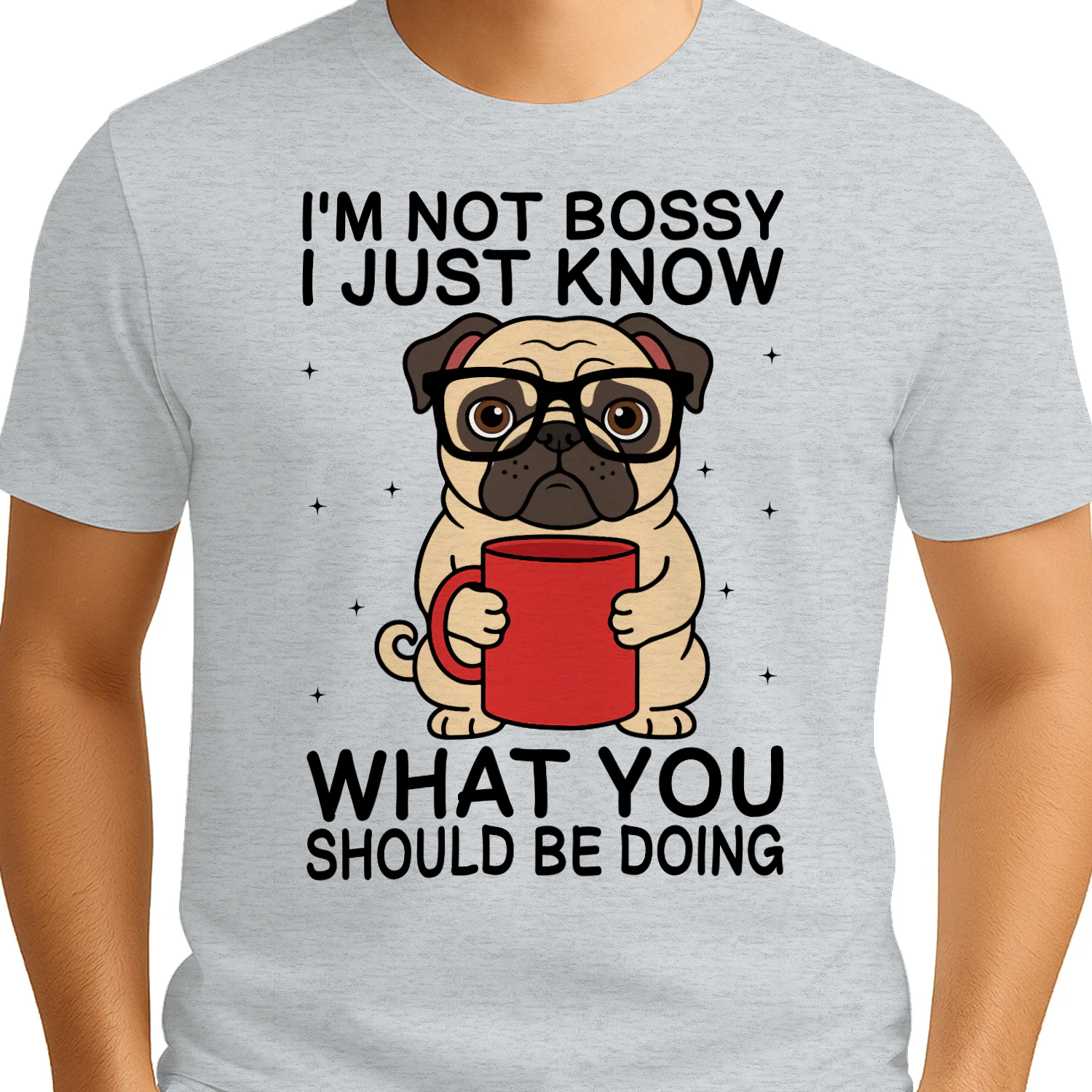I’m Not Bossy Funny Pug Sarcastic Dog Design