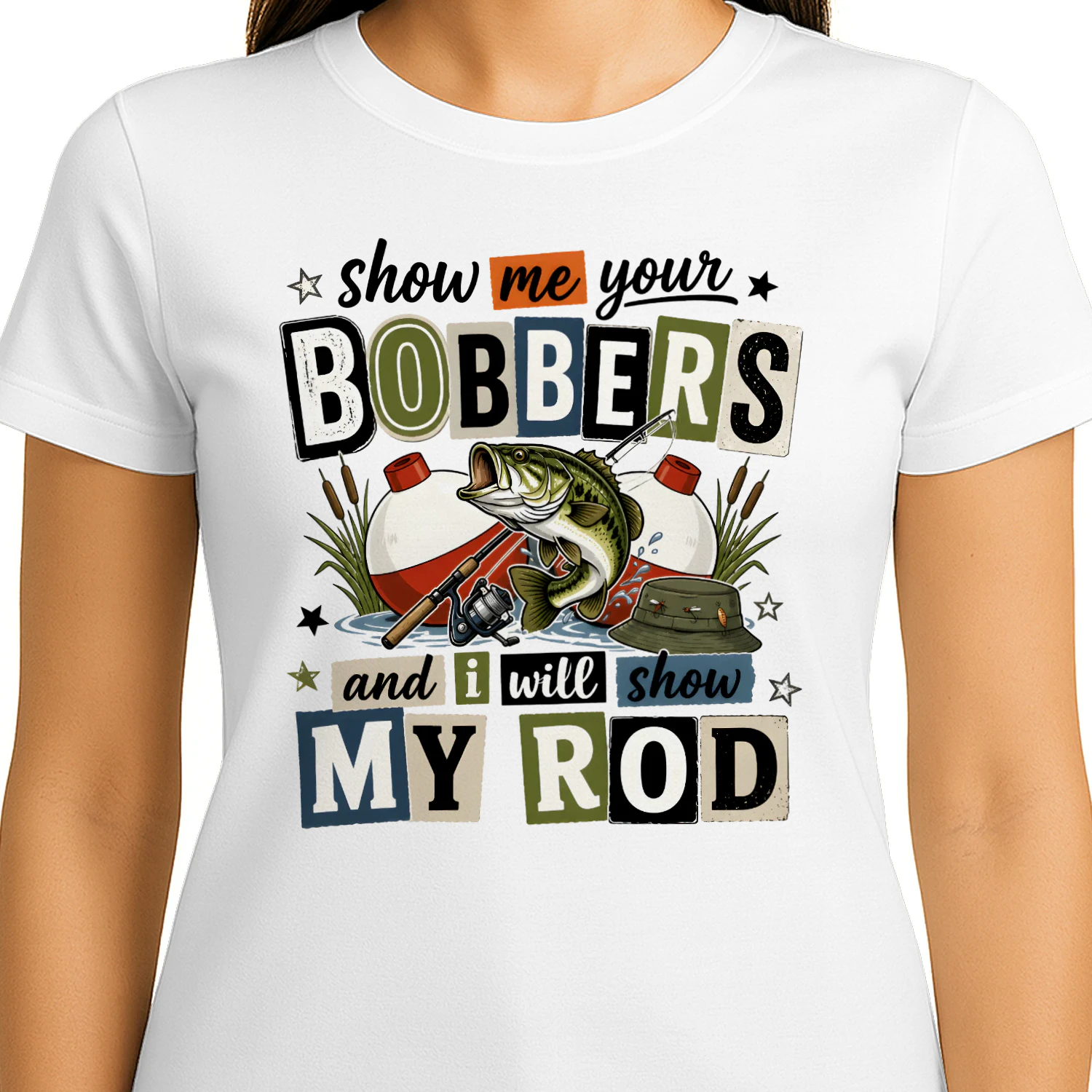Show Me Your Bobbers Funny Fishing Design