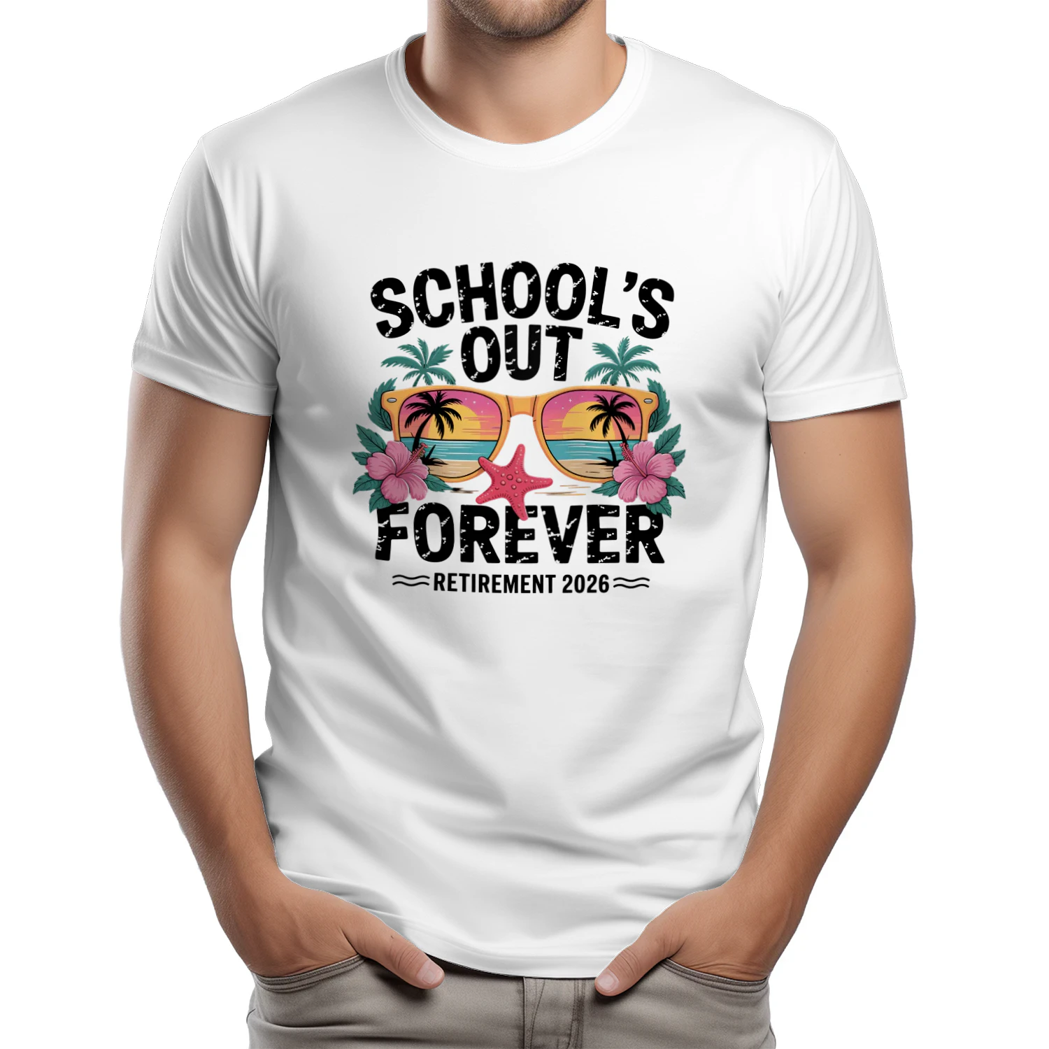 Sandals Up Retirement 2026 Funny Beach Retirement T-Shirt