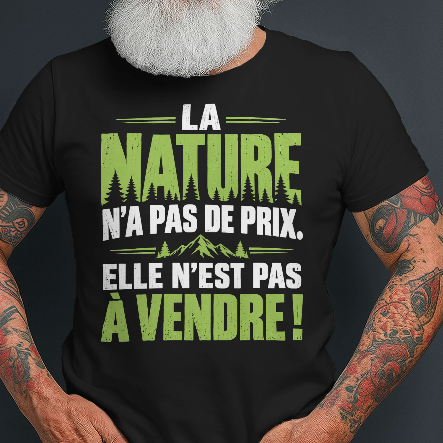 T-shirt Nature – La Nature N'a Pas de Prix, Elle N'est Pas à Vendre !