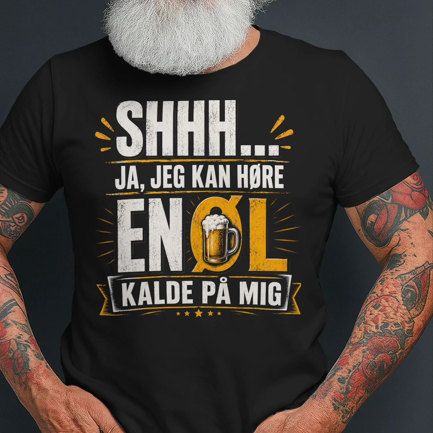 Shhh... Ja, Jeg Kan Høre En Øl Kalde På Mig – Sjov Øl T-Shirt