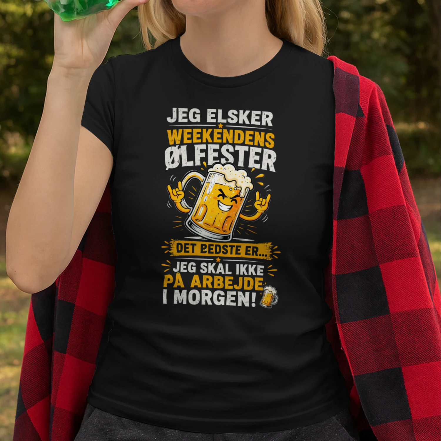 Jeg Elsker Weekendens Ølfester – Sjov Øl T-Shirt