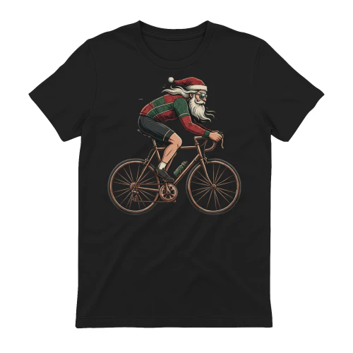 Cycling Cool Santa Claus