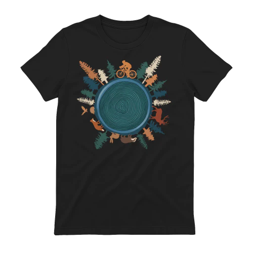 Cycling Forest Wildlife Tree Ring