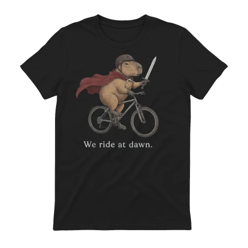 Cycling Capybara Knight Quote