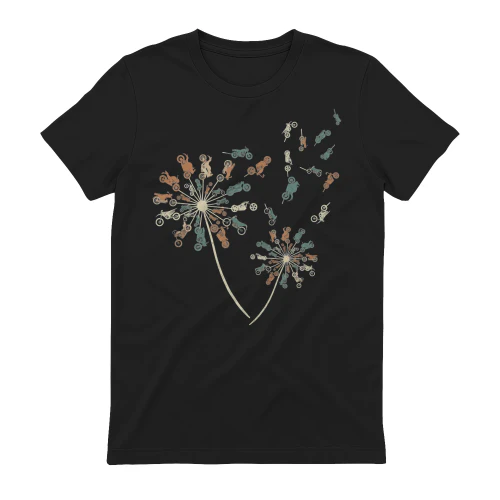 Motorcycle Dandelion Flower Ride