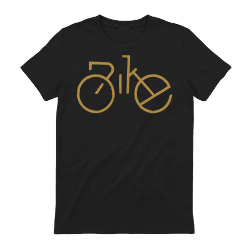 Cycling Minimalist Typography Bike