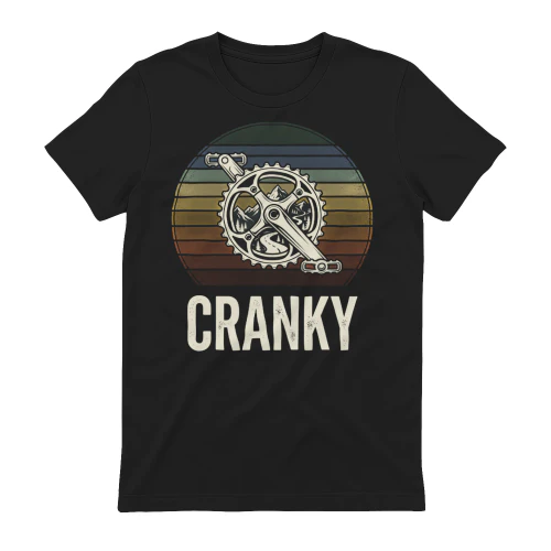 Cycling Cranky Bicycle Crankset Art