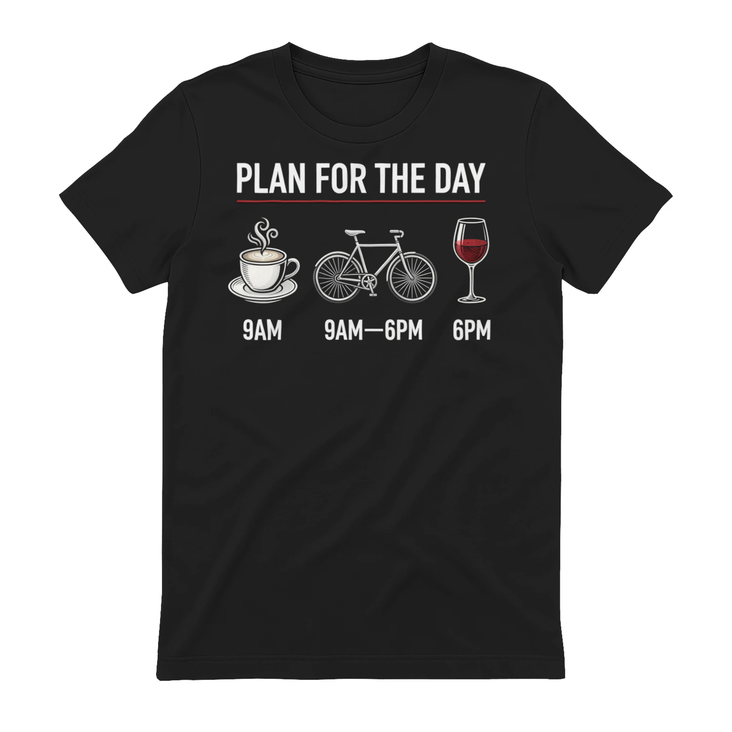 Cycling Plan For The Day Coffee Bike Wine