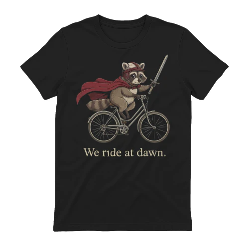 Cycling Raccoon Knight Quote