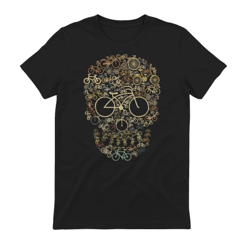 Cycling Skull Bicycle Mosaic
