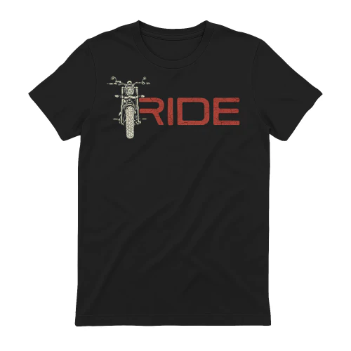 Motorcycle Front Text Ride