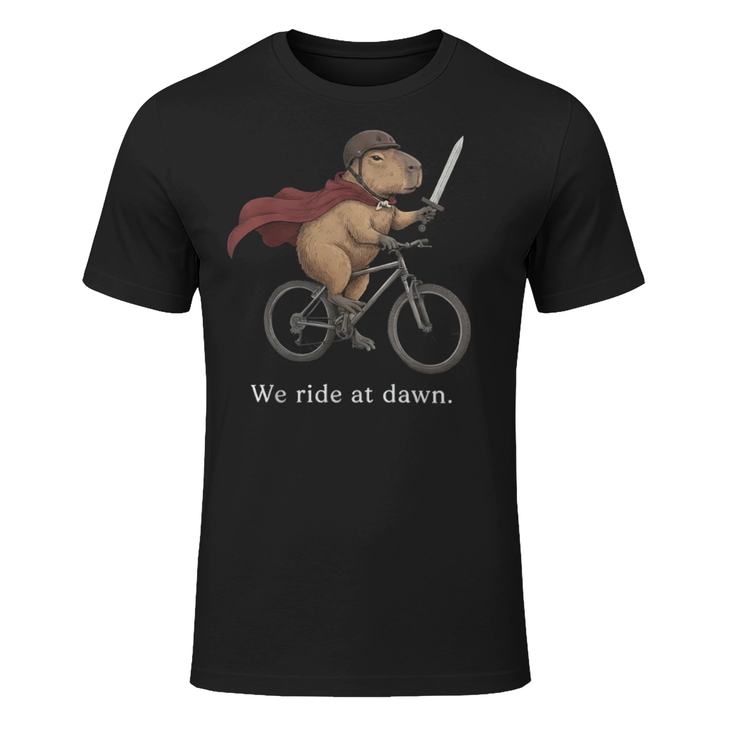 Cycling Capybara Knight Quote