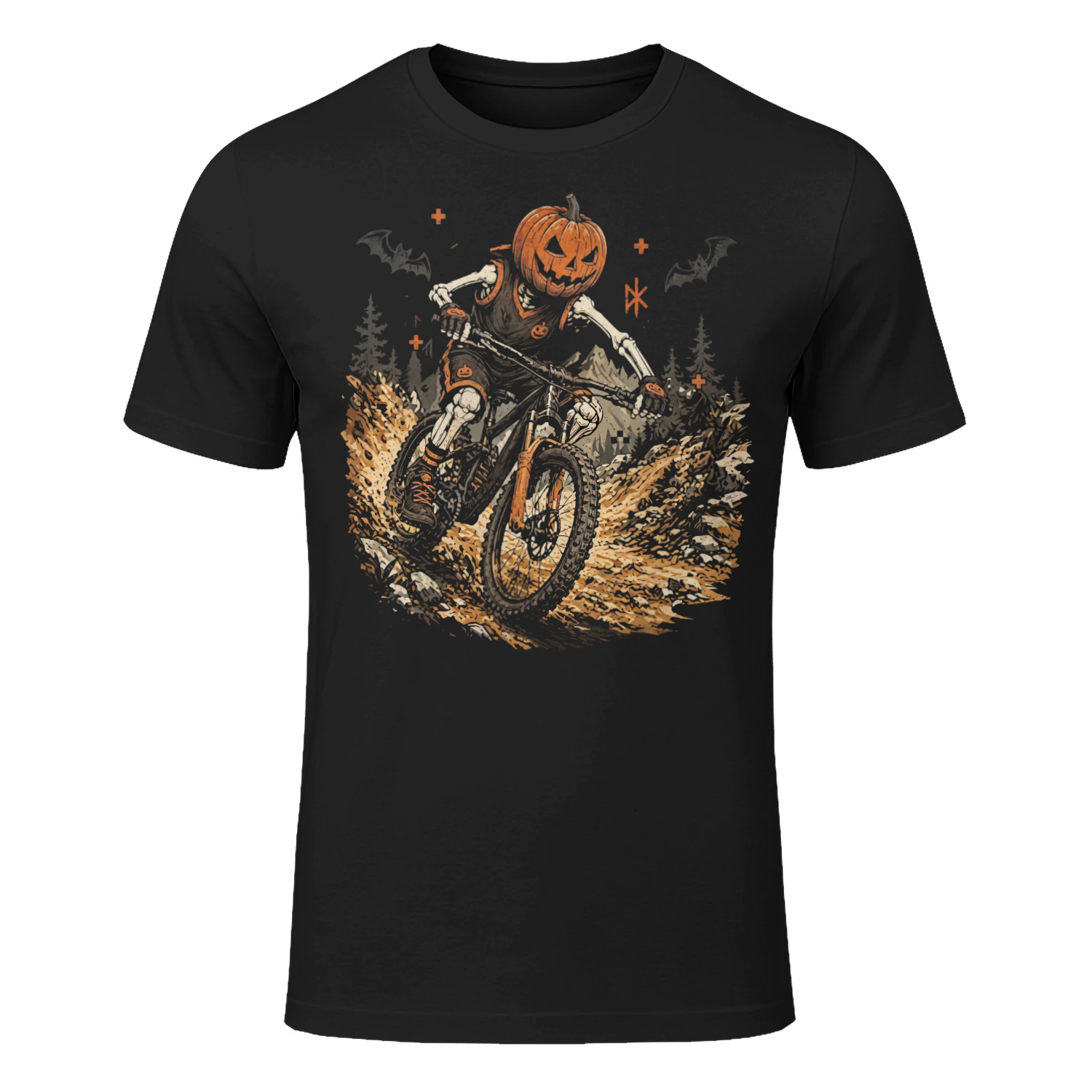 Cycling Headless Pumpkin Rider