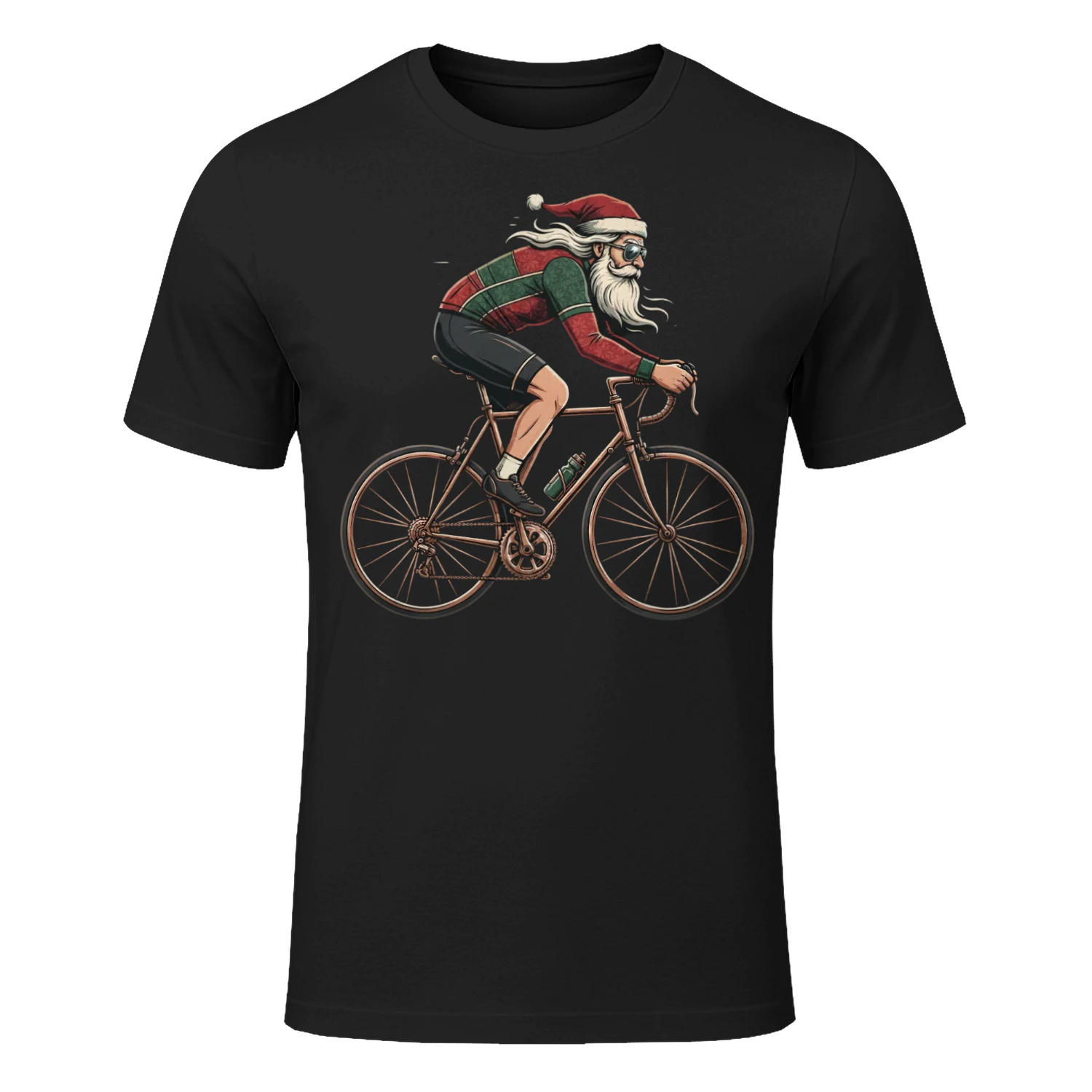 Cycling Cool Santa Claus