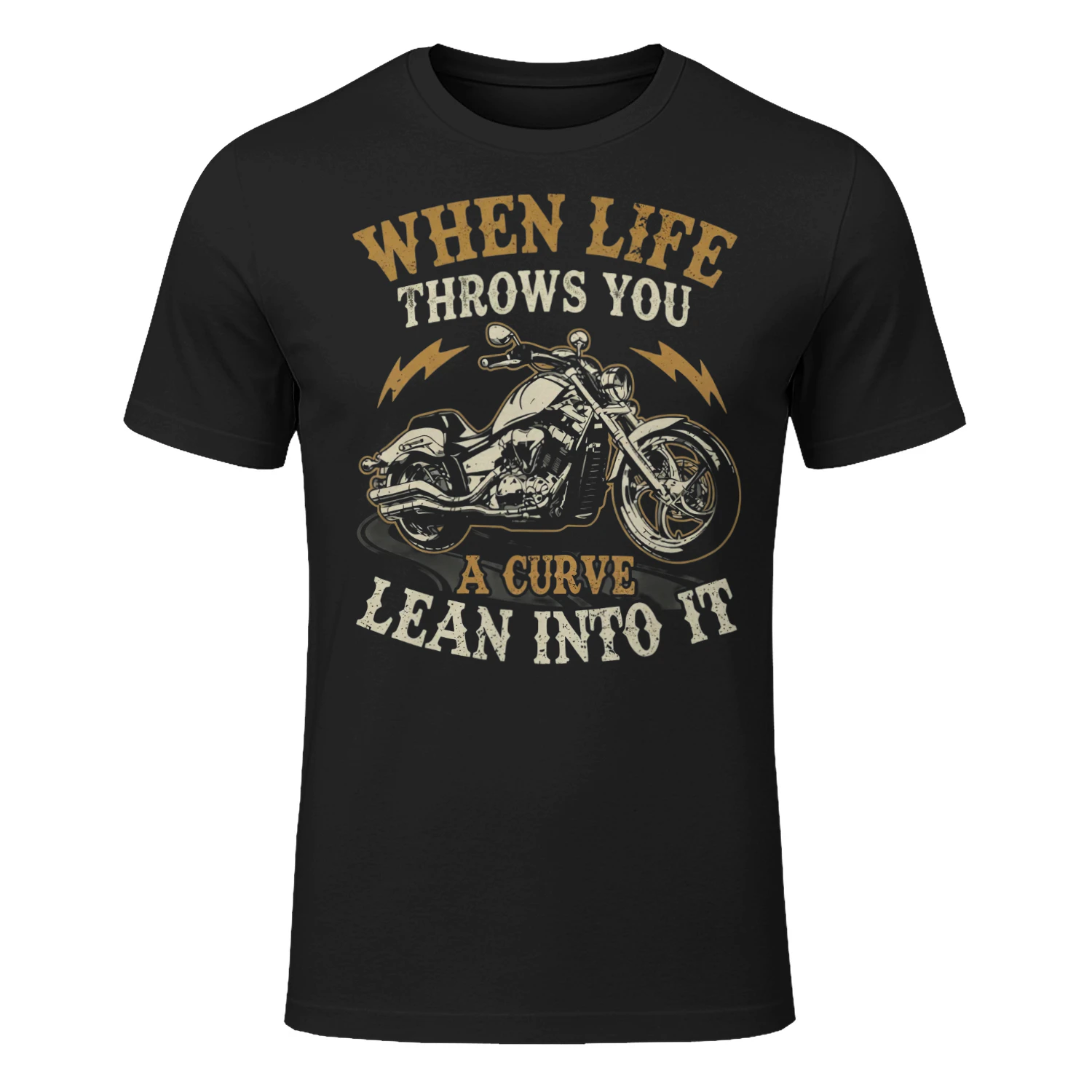 Motorcycle Curve Lightning Lean