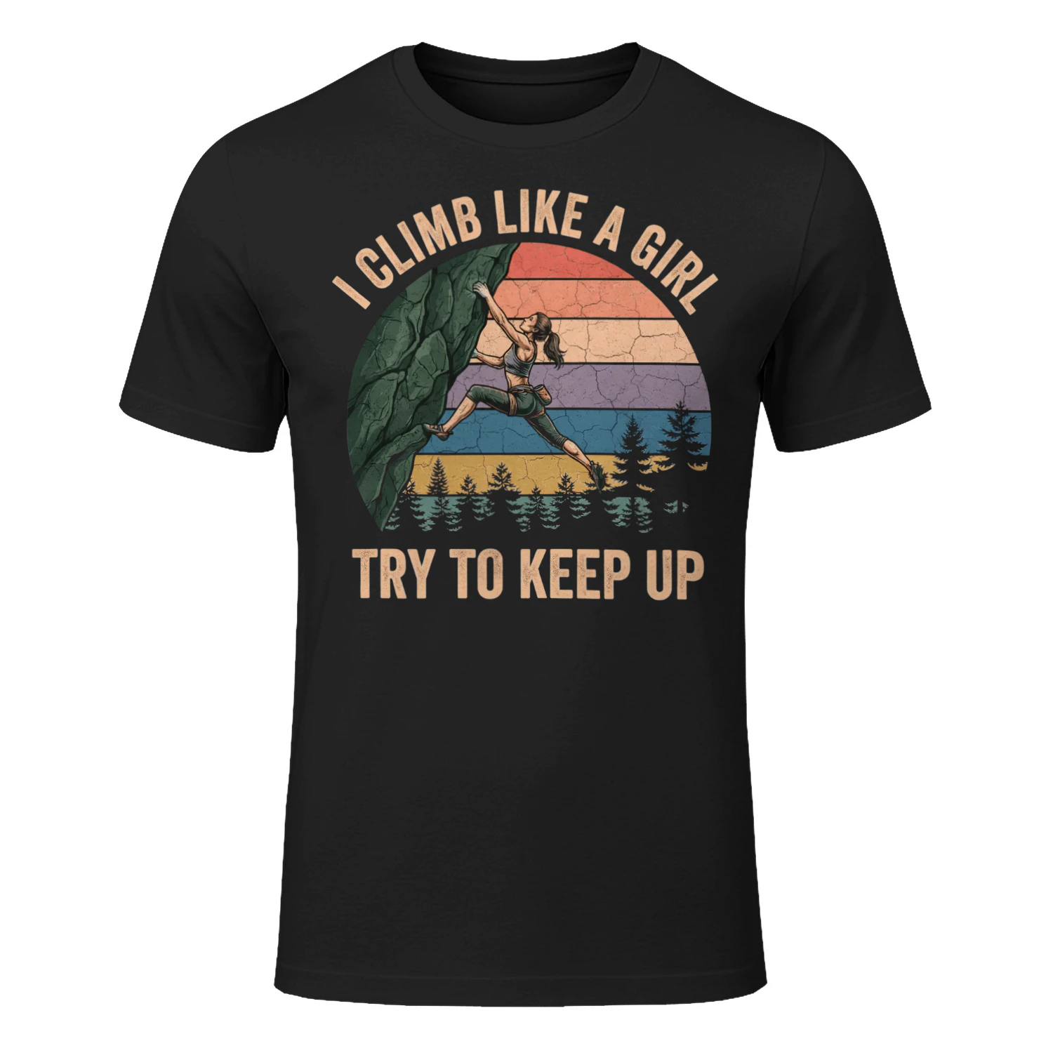 Climbing Girl Sunset Tree