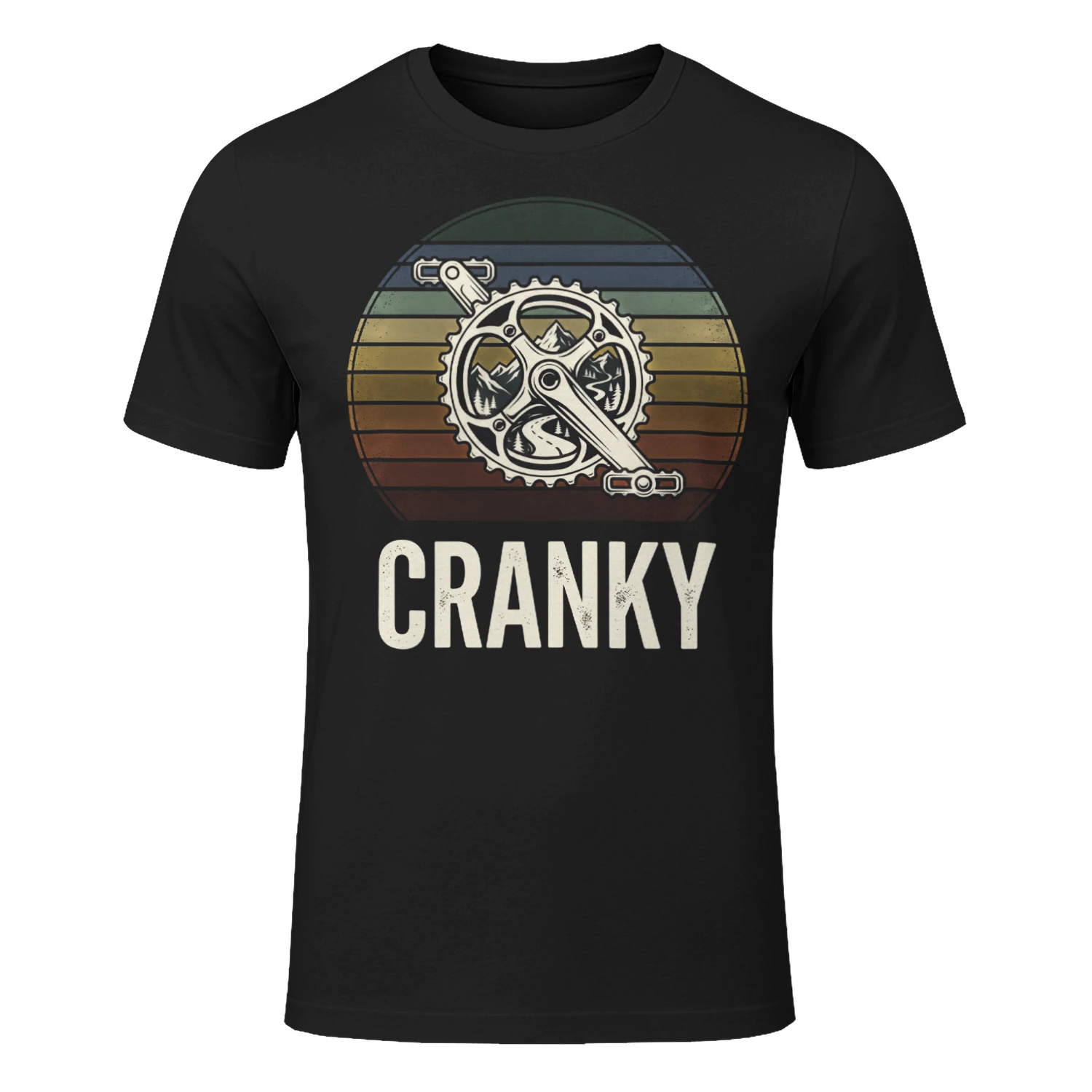 Cycling Cranky Bicycle Crankset Art