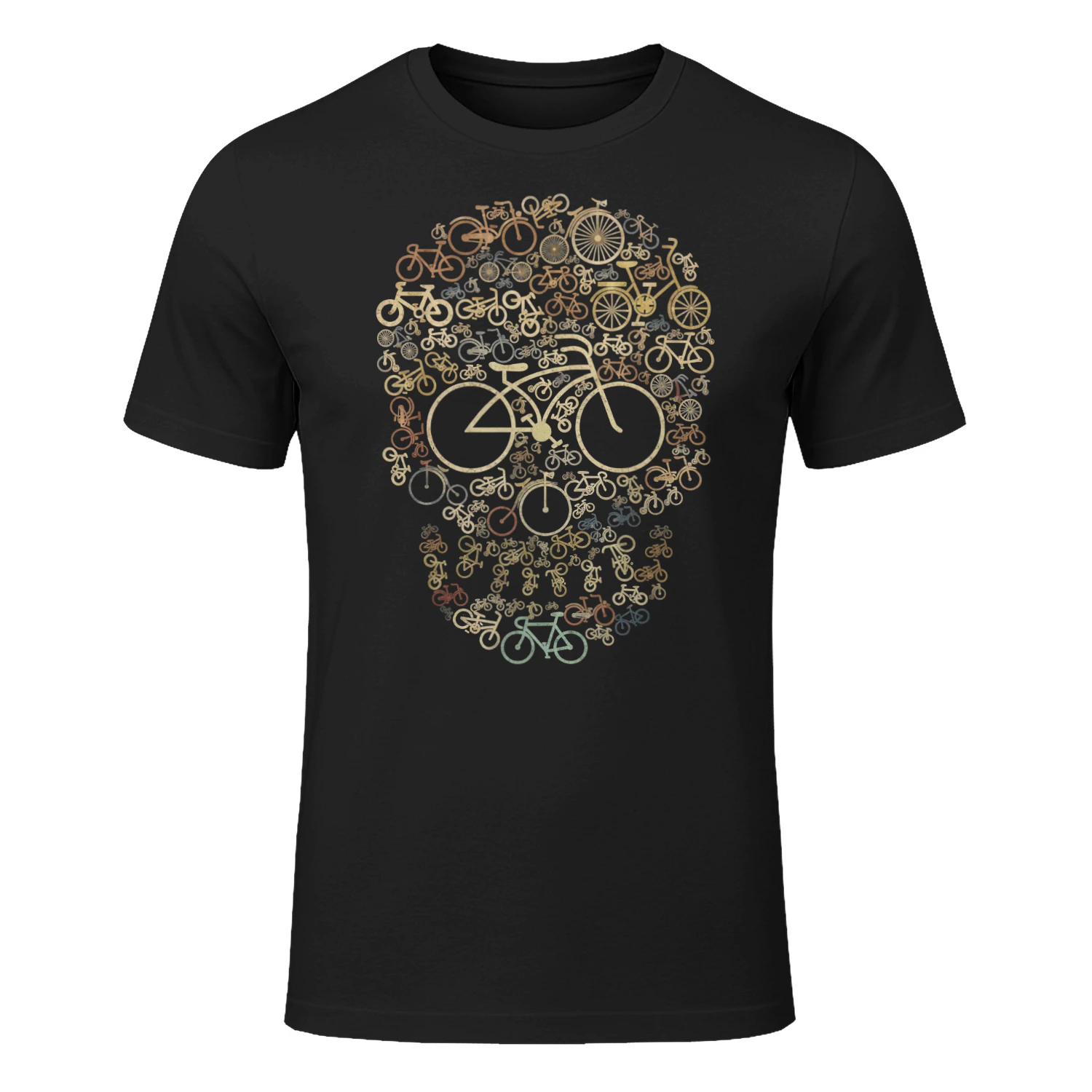 Cycling Skull Bicycle Mosaic