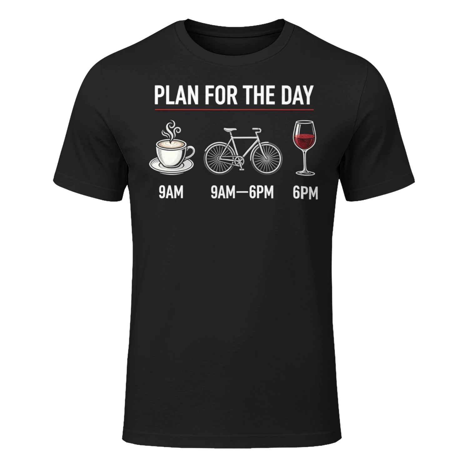 Cycling Plan For The Day Coffee Bike Wine