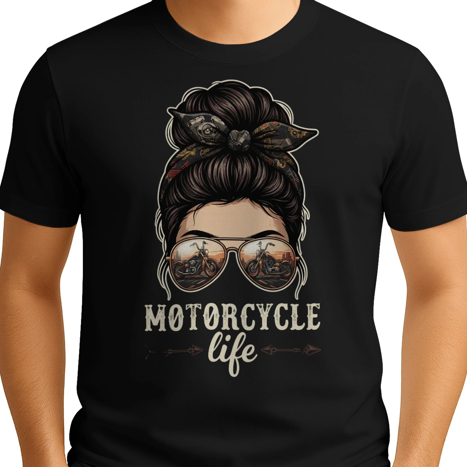 Motorcycle Life Messy Hair