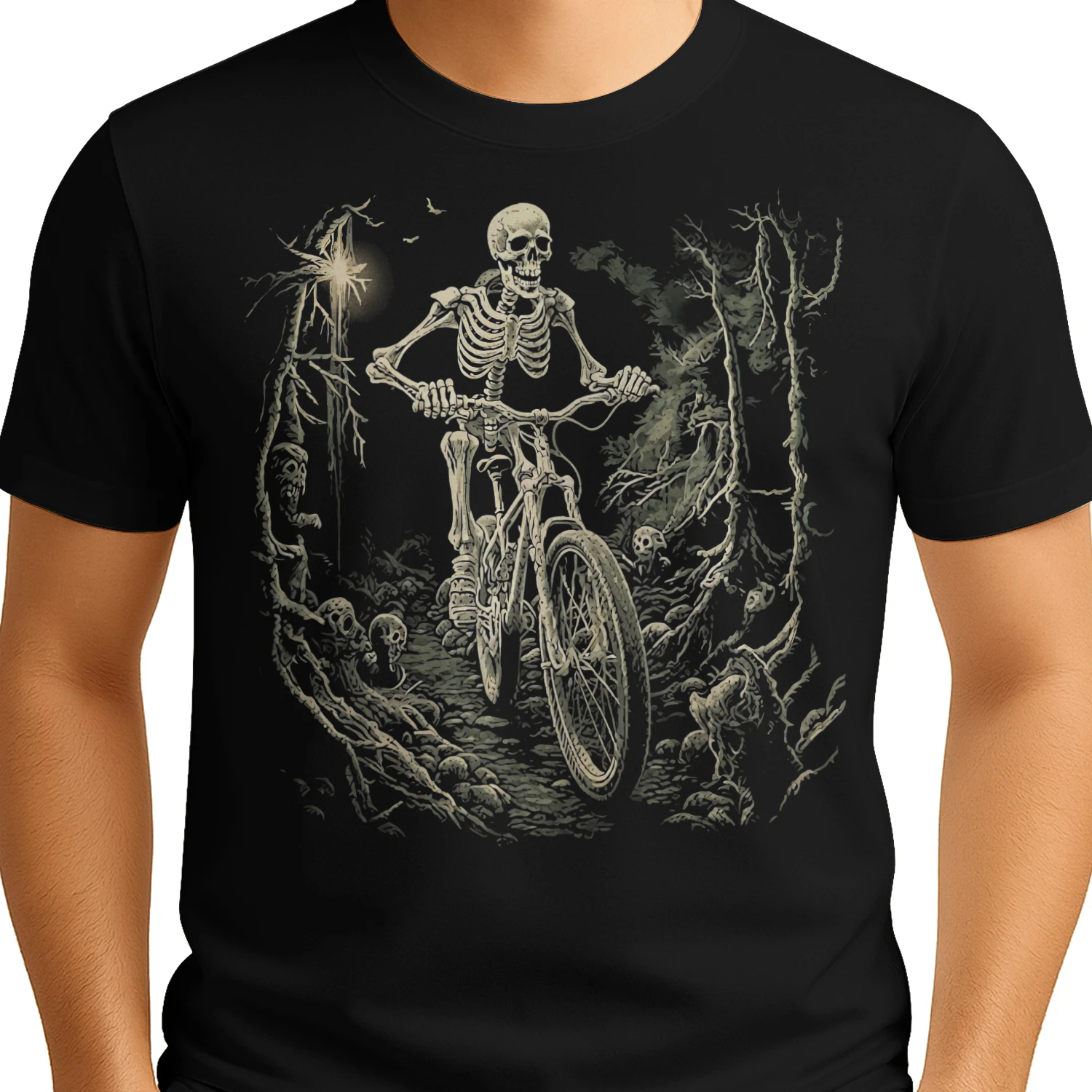 Cycling Skeleton Night Ride