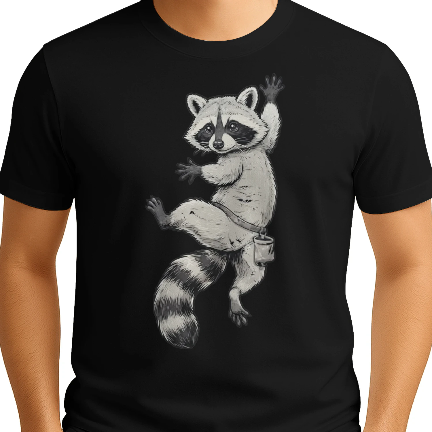 Climbing Cute Raccoon Gear