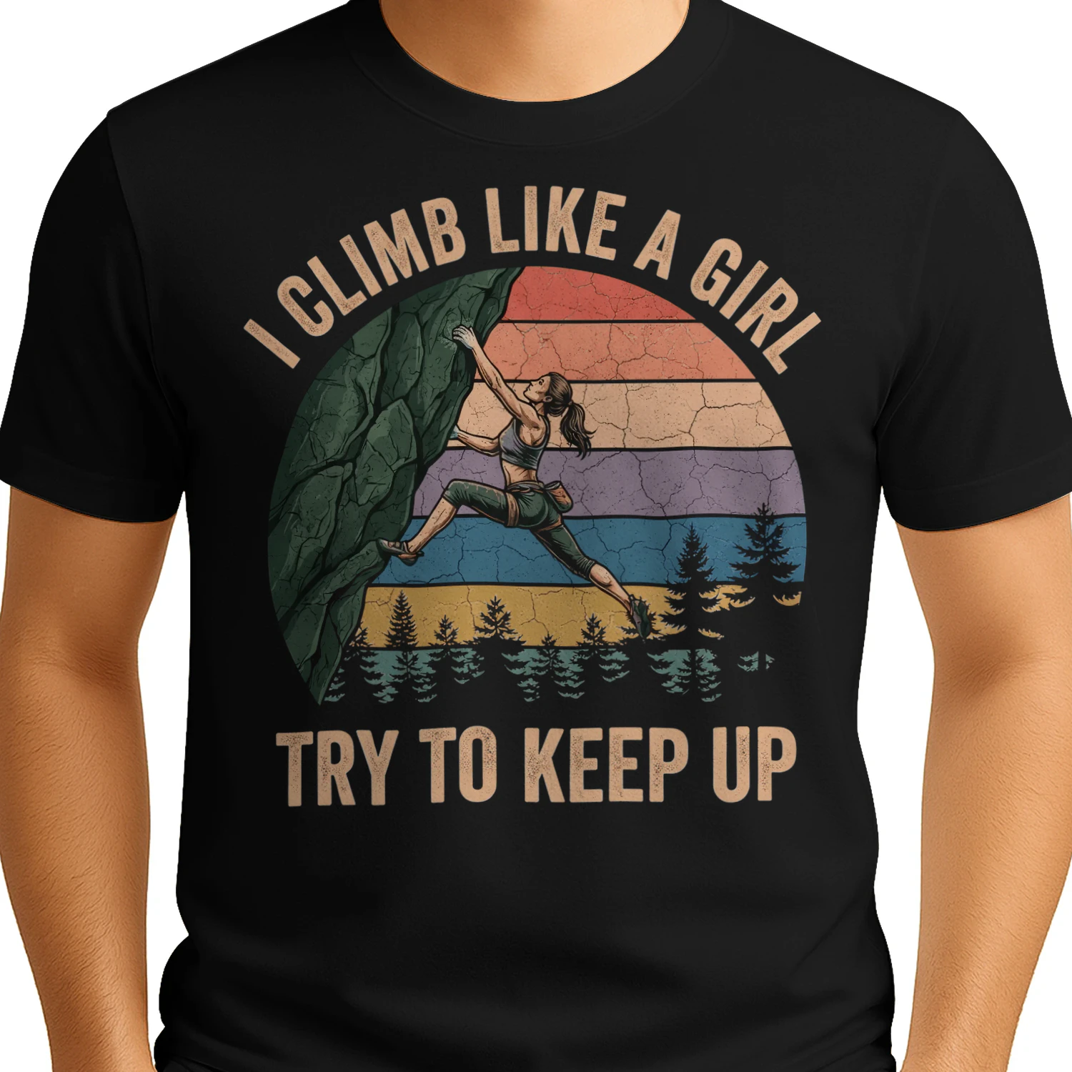 Climbing Girl Sunset Tree