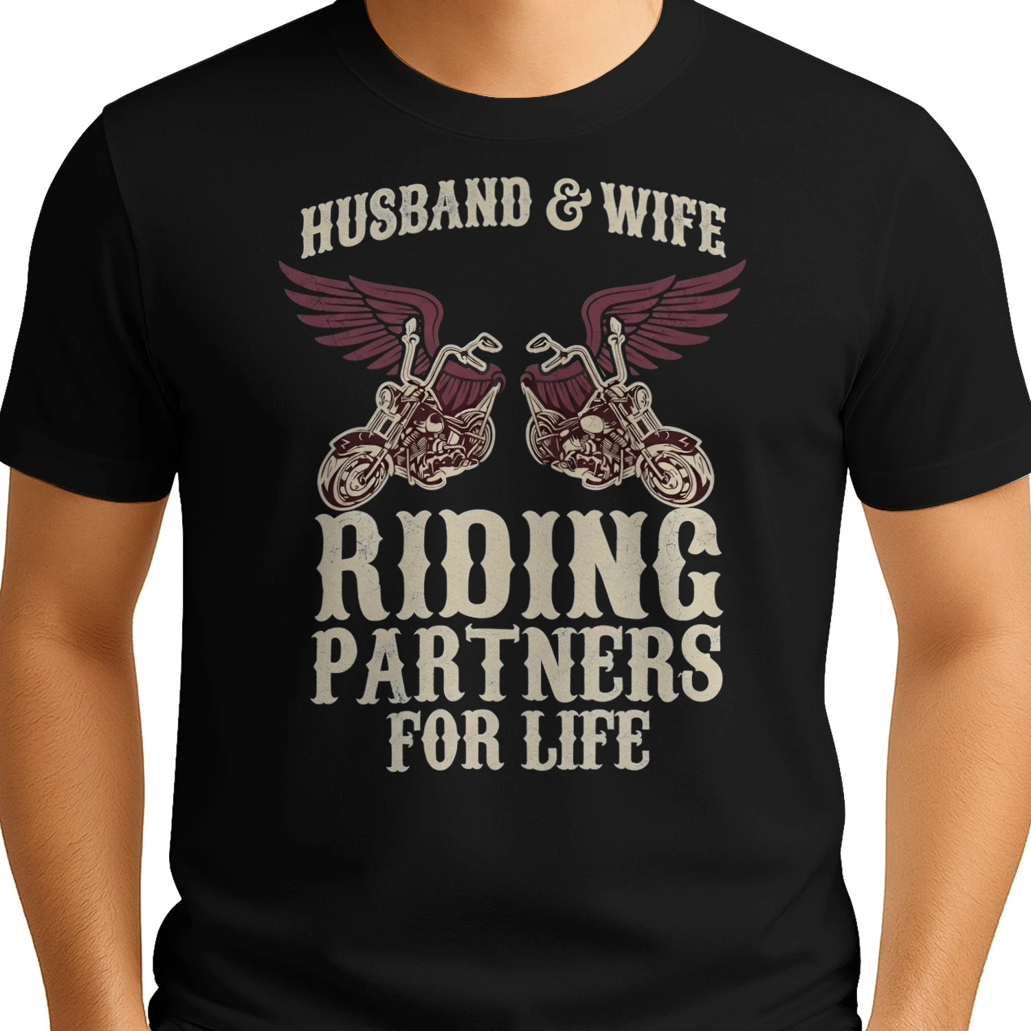 Motorcycle Couple Wing Partners