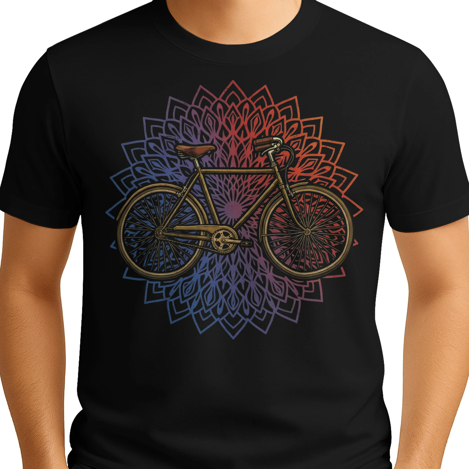 Cycling Mandala Vintage Bicycle