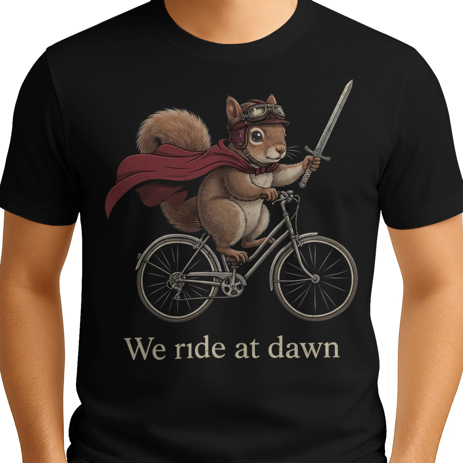 Cycling Squirrel Knight Quote