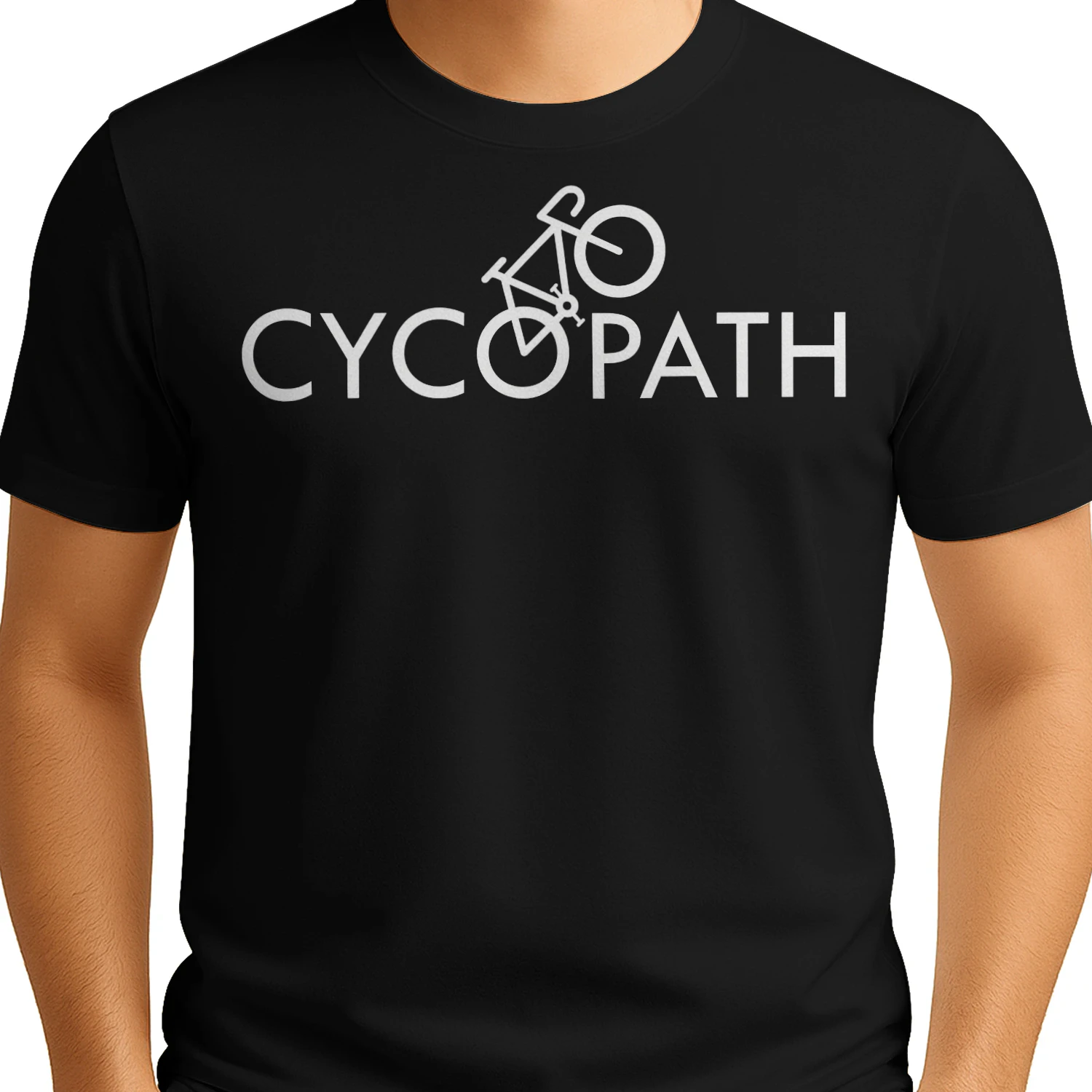 Cycling Minimalist White Typography