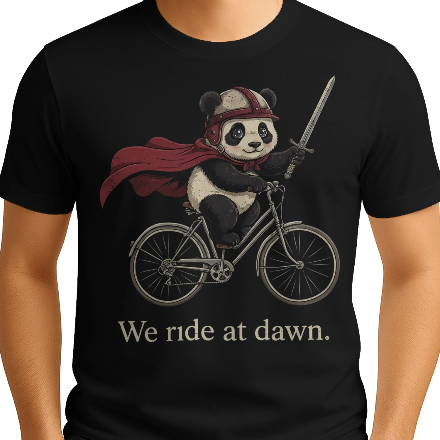 Cycling Panda Knight Quote