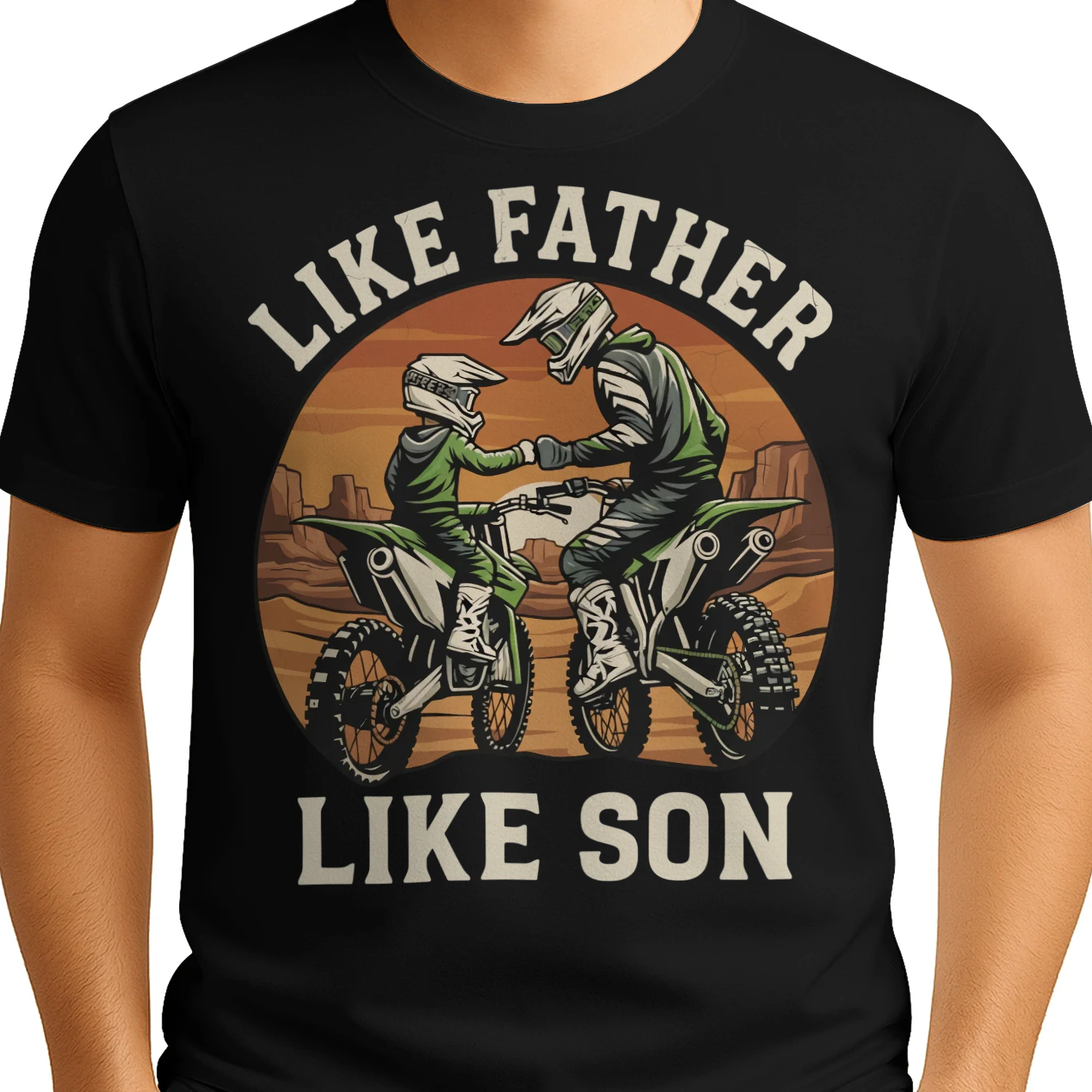 Motorcycle Family Dirt Son