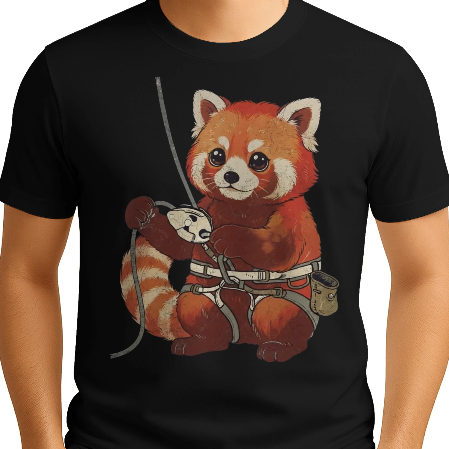 Climbing Cute Red Panda Gear