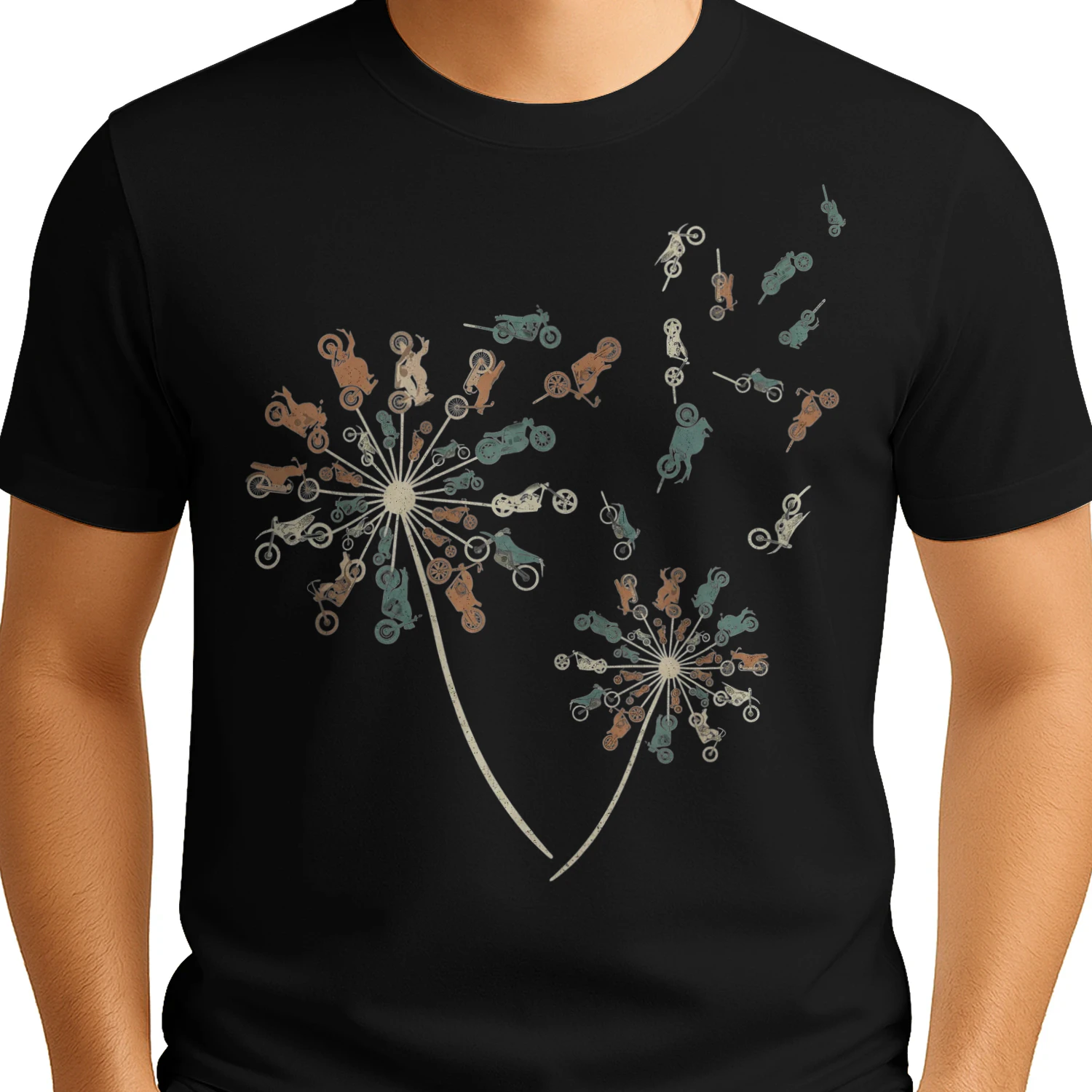 Motorcycle Dandelion Flower Ride