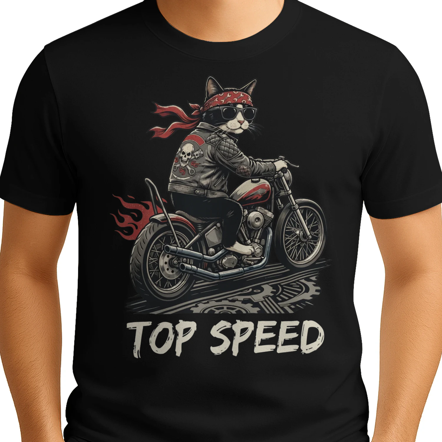 Motorcycle Cat Speed Biker