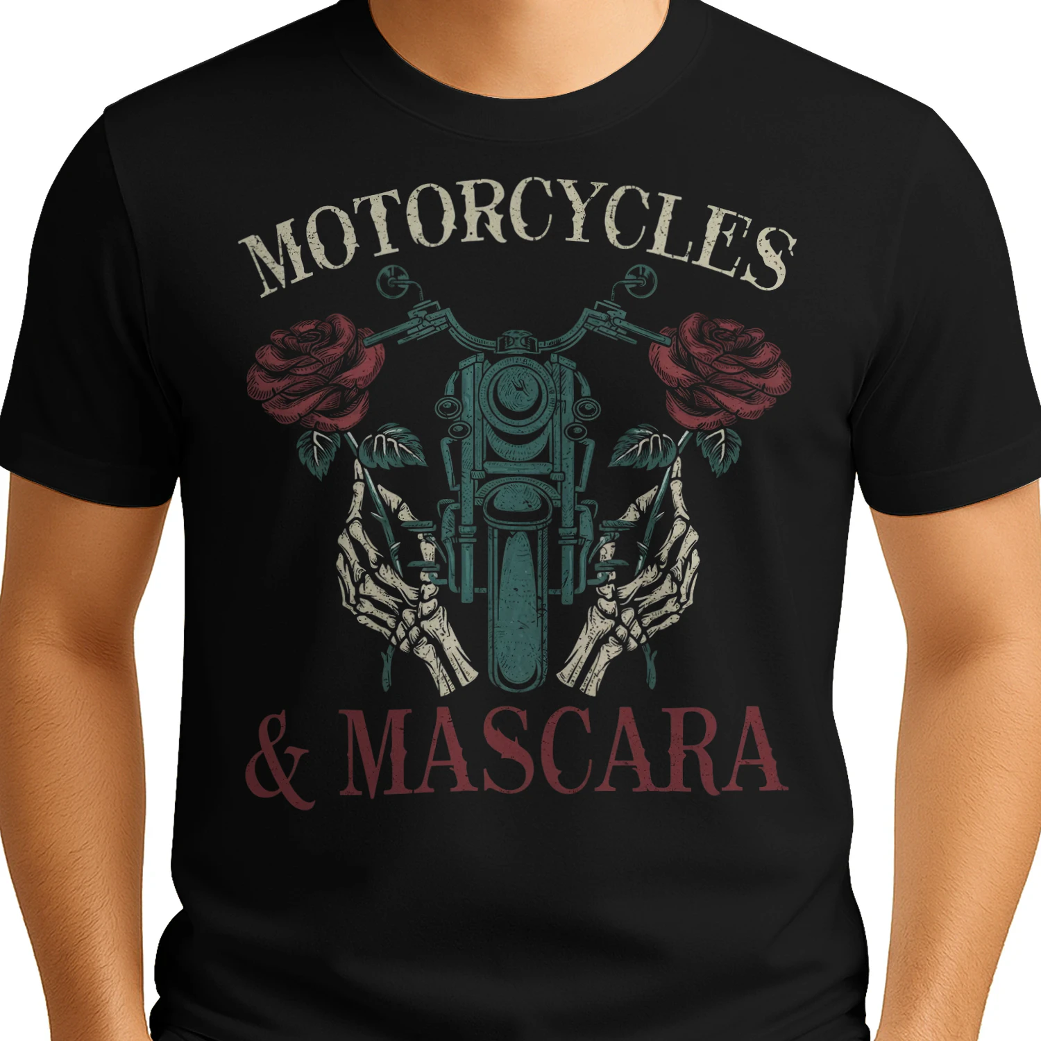 Motorcycle Skeleton Rose Mascara