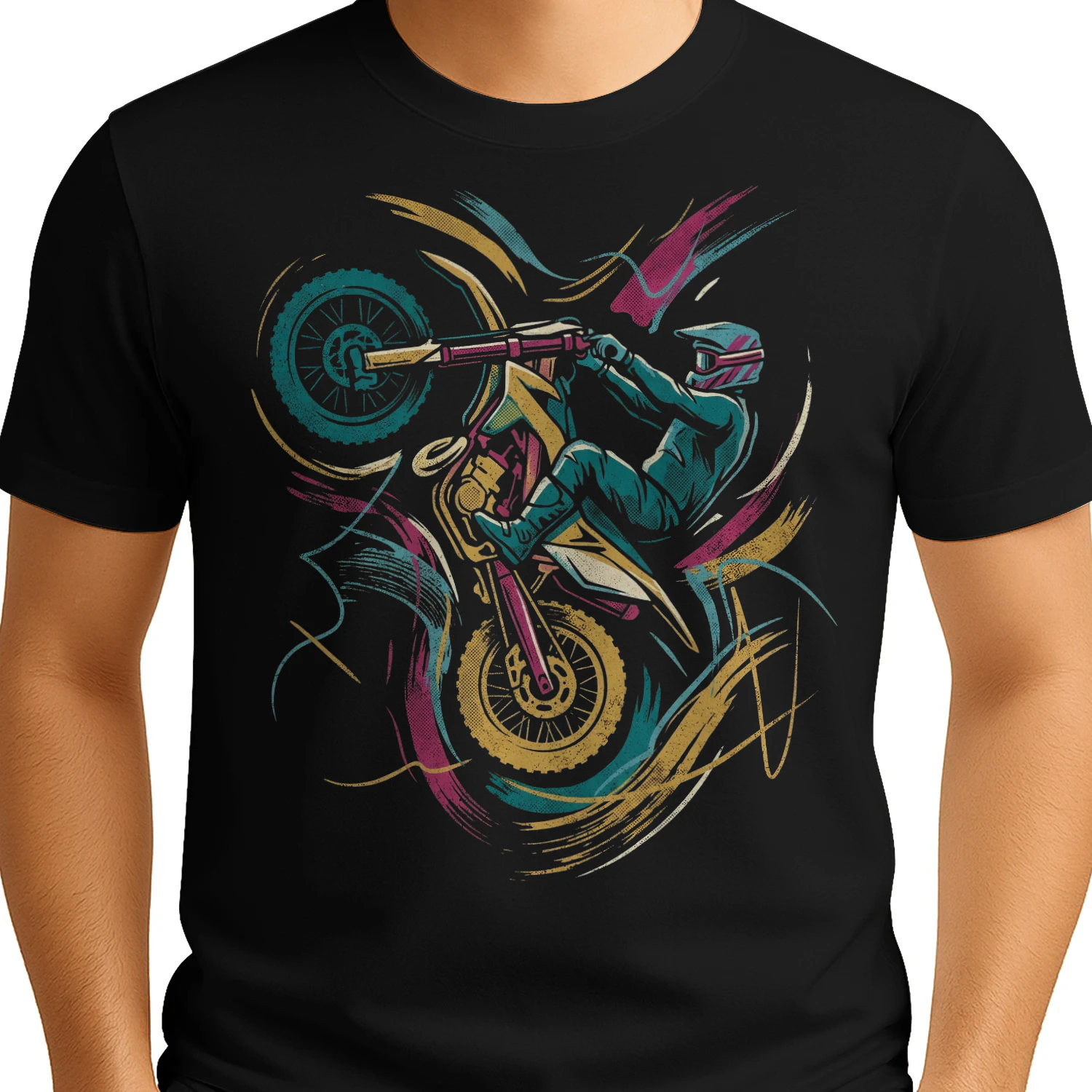 Motorcycle Abstract Dirt Jump