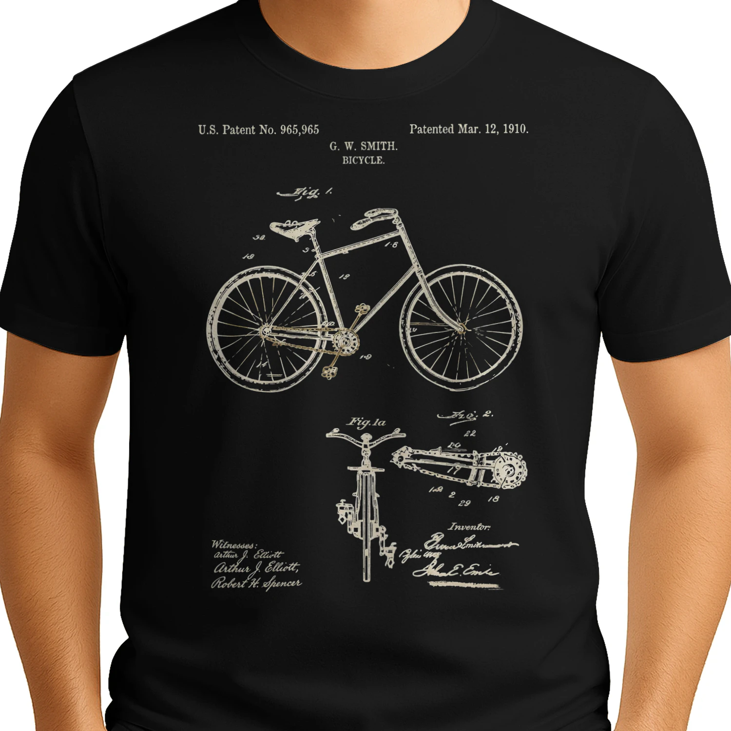 Cycling Vintage Patent Blueprint