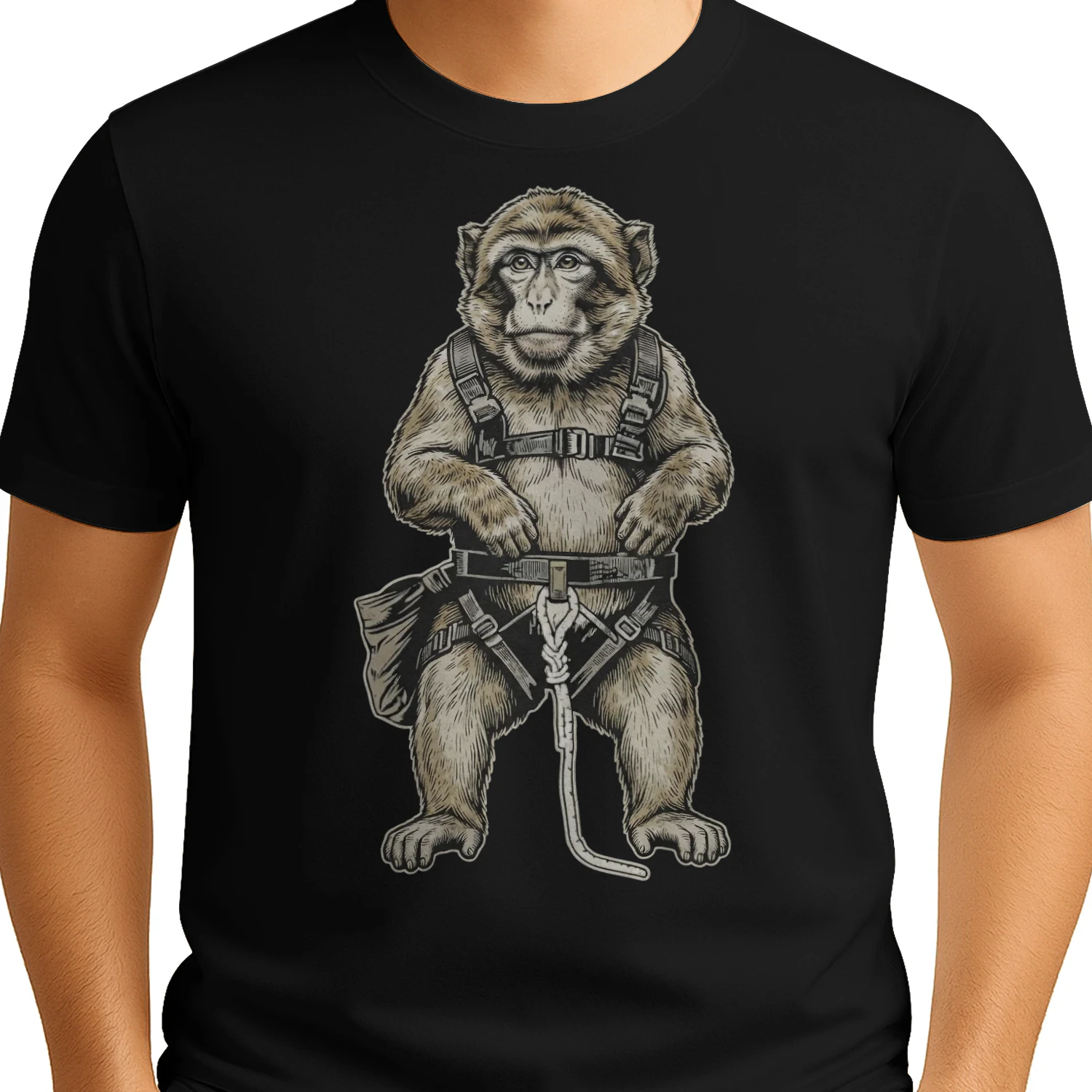 Climbing Macaque Safety Gear