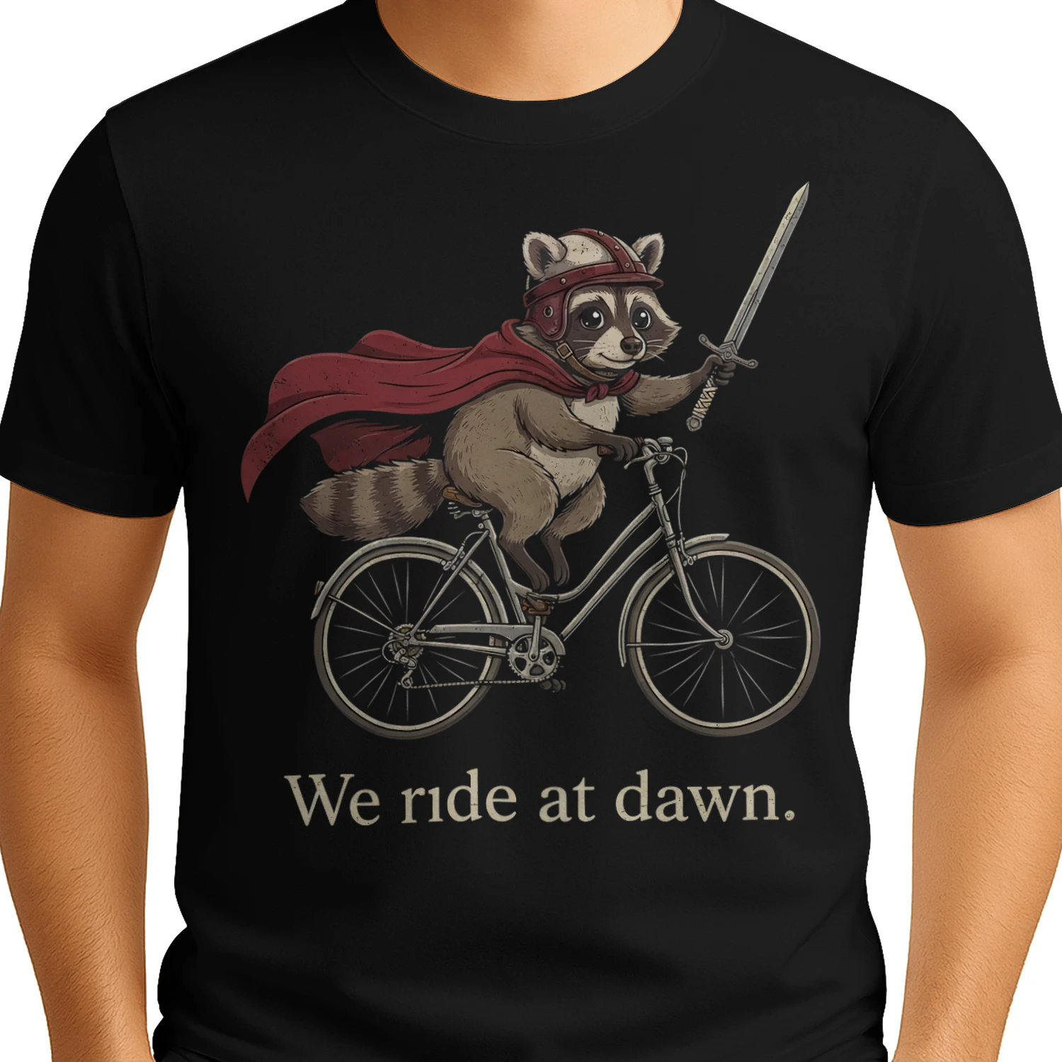 Cycling Raccoon Knight Quote