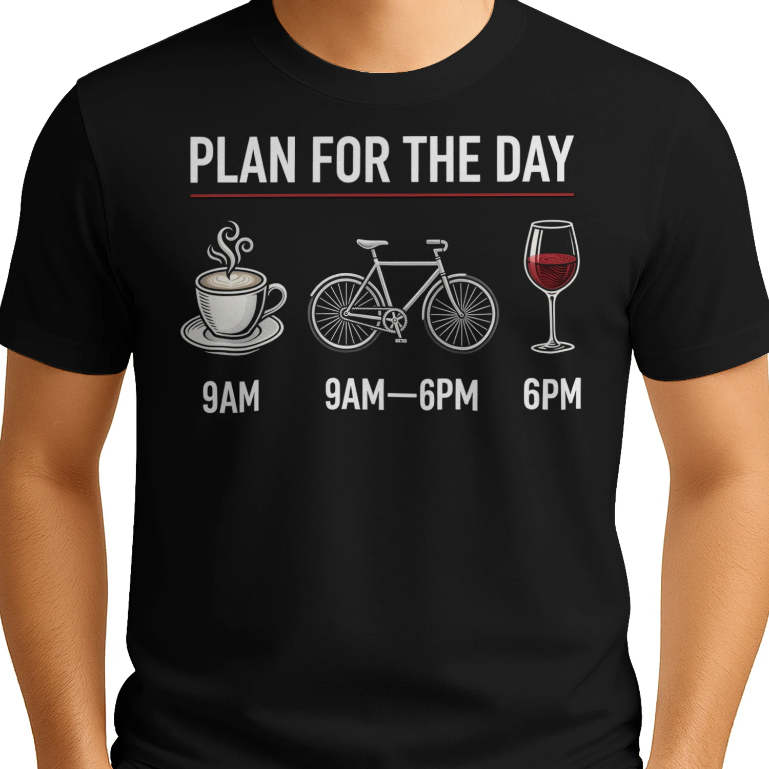 Cycling Plan For The Day Coffee Bike Wine