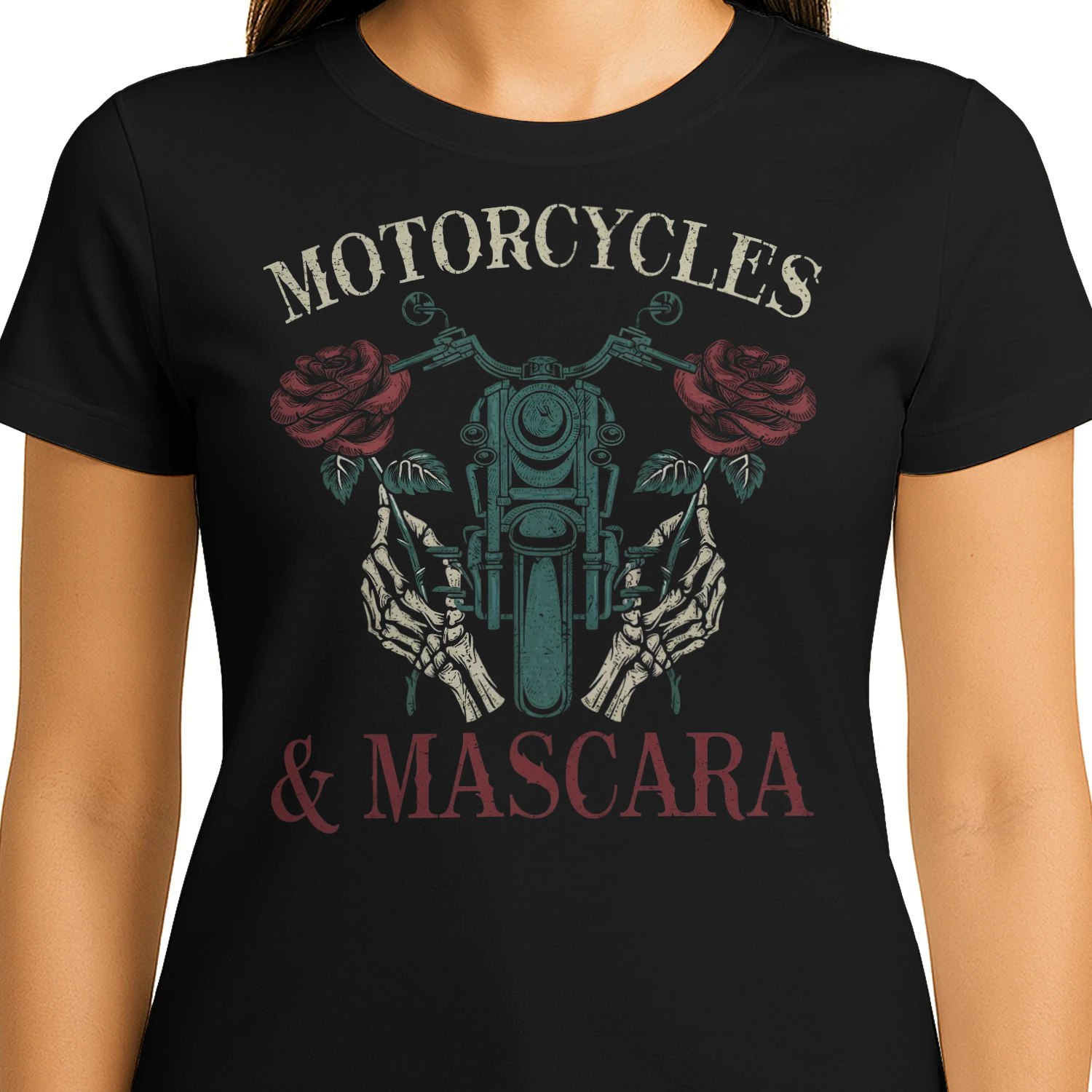 Motorcycle Skeleton Rose Mascara