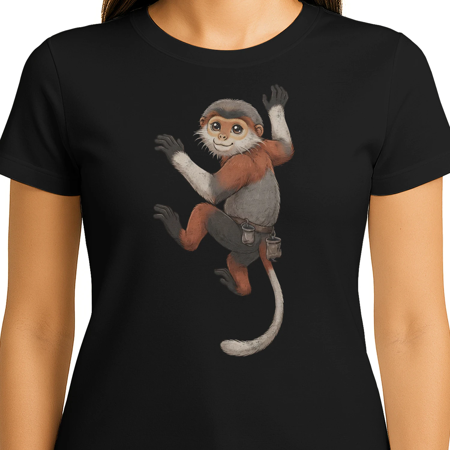 Climbing Cute Langur Gear
