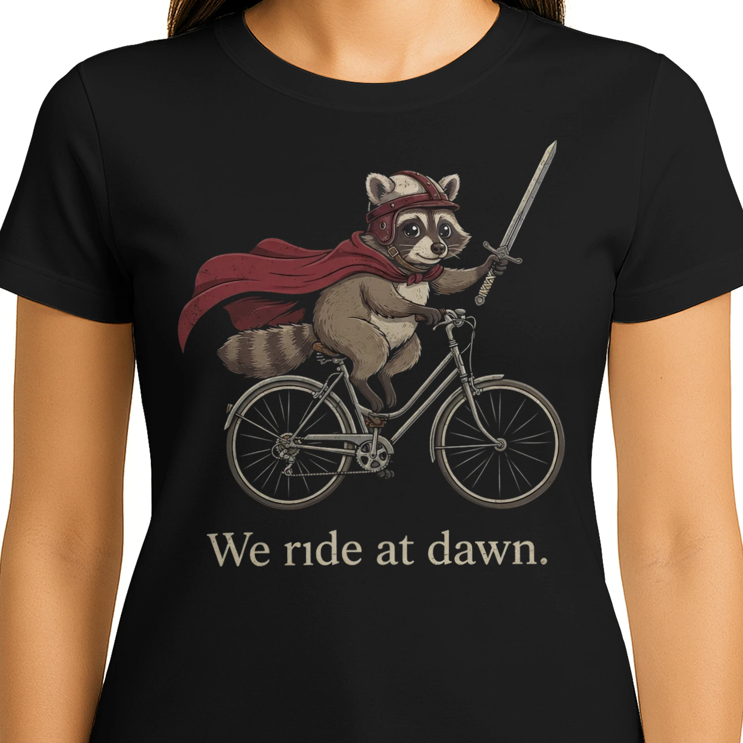 Cycling Raccoon Knight Quote